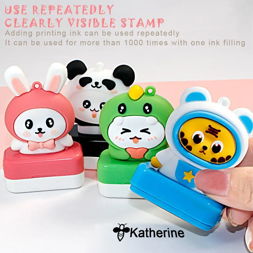 

2024 Panda Custom-made Baby Name Stamp DIY For Children Name Seal Student Clothes Chapter Not Easy To Fade Security Name Stampto