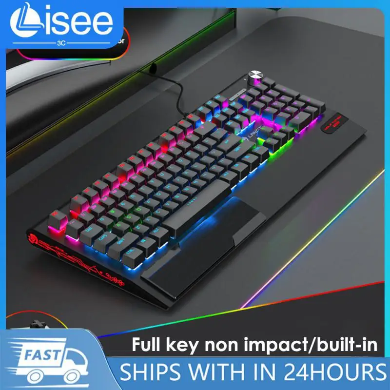 

A Variety Of Rgb Cool Light Game Machinery Keyboard Mouse Mechanical Touch Made Of Aluminum Alloy K1000 Keyboard Universal