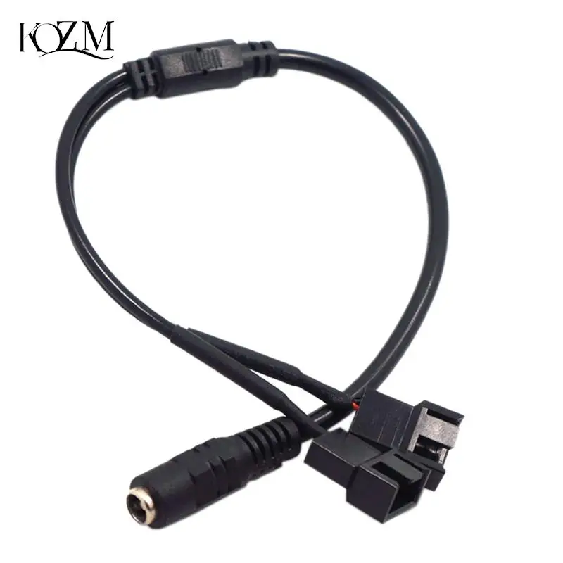 

DC 5521 to 4Pin PWM 4 Pin 2 Way Computer PC Router Fan Power Adapter Cable 12V