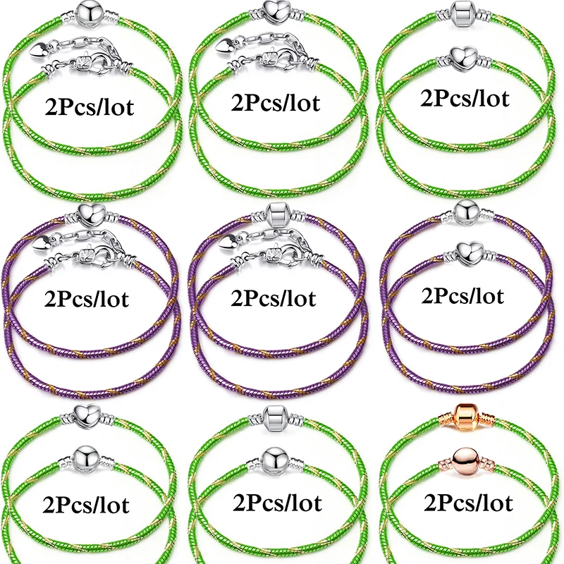 

2 шт./партия, мужские и женские браслеты-цепочки 3 мм