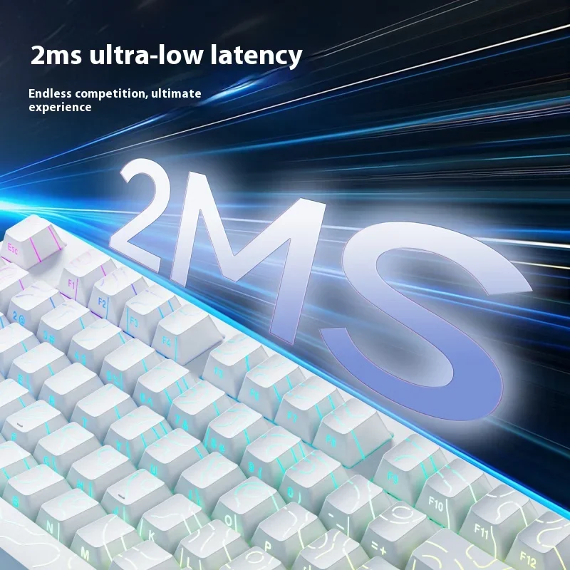 Трехрежимная механическая клавиатура EWEADN X75 Pro с переключателем Red Rabbit 8000 мАч