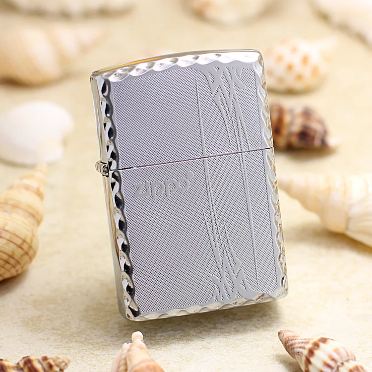 

Оригинальная зажигалка Zippo, медная ветрозащитная Серебряная керосиновая зажигалка с орхидеей, подарок с кодом защиты от подделки
