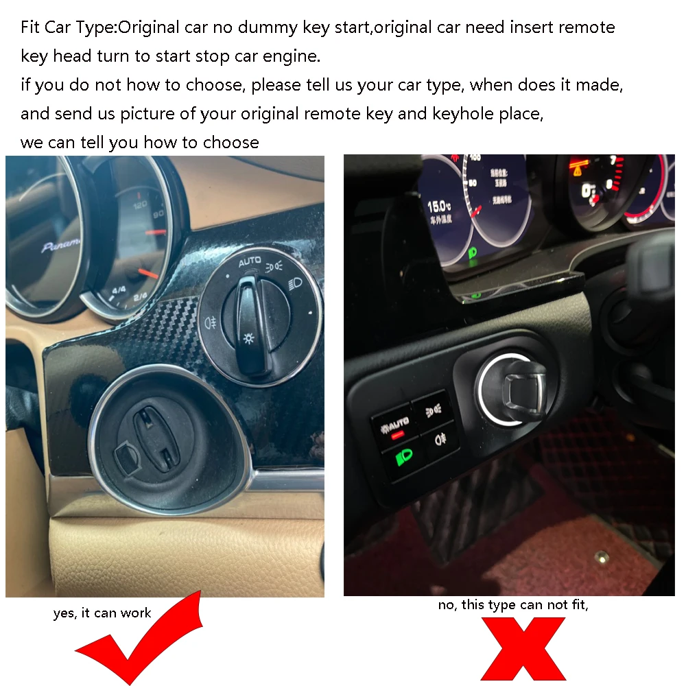 Для Porsche Cayenne 2011-2017 добавление системы Push Start Stop с дистанционным управлением и PKE