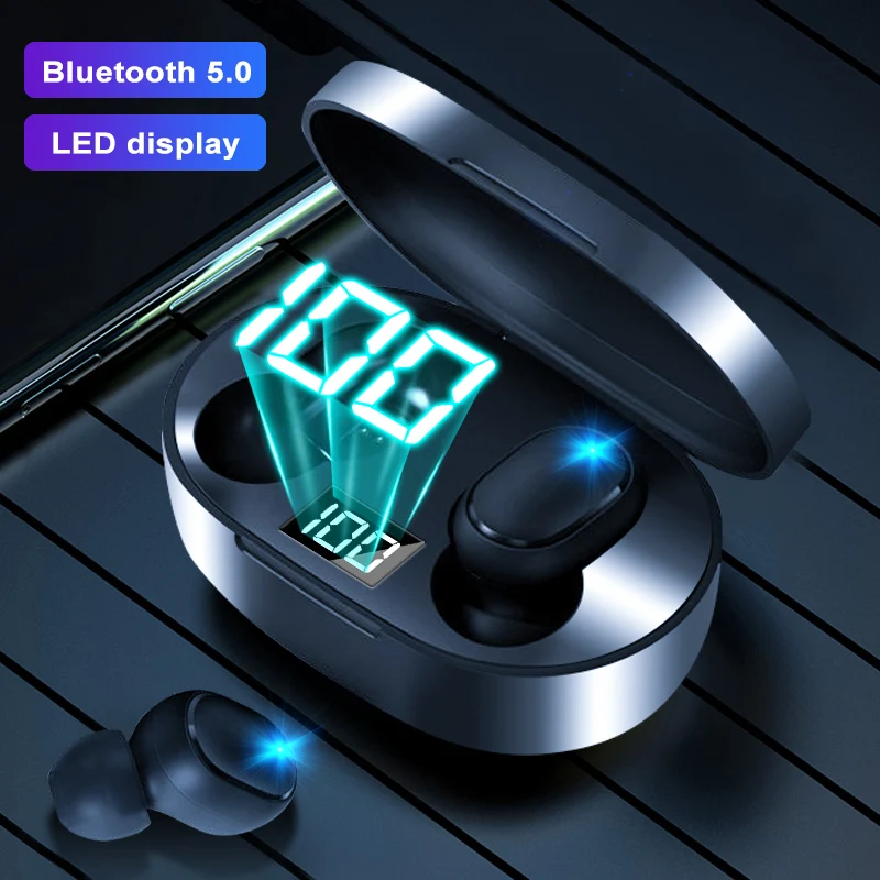 

Bluetooth-наушники TWS, Hi-Fi стерео, 5.0, беспроводные наушники-вкладыши, гарнитура для громкой связи, наушники-вкладыши с зарядным боксом для смартф...