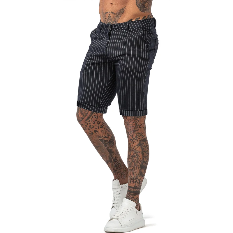 Шорты мужские в клетку с эластичной талией 9 дюймов