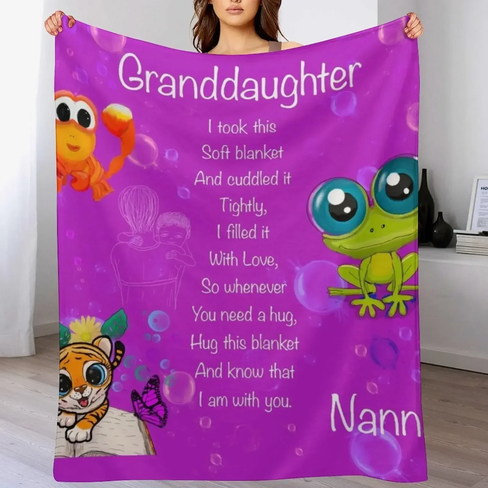 В внучку любовь из Нанны одеяло для объятий пледы идеи подарков на день Святого