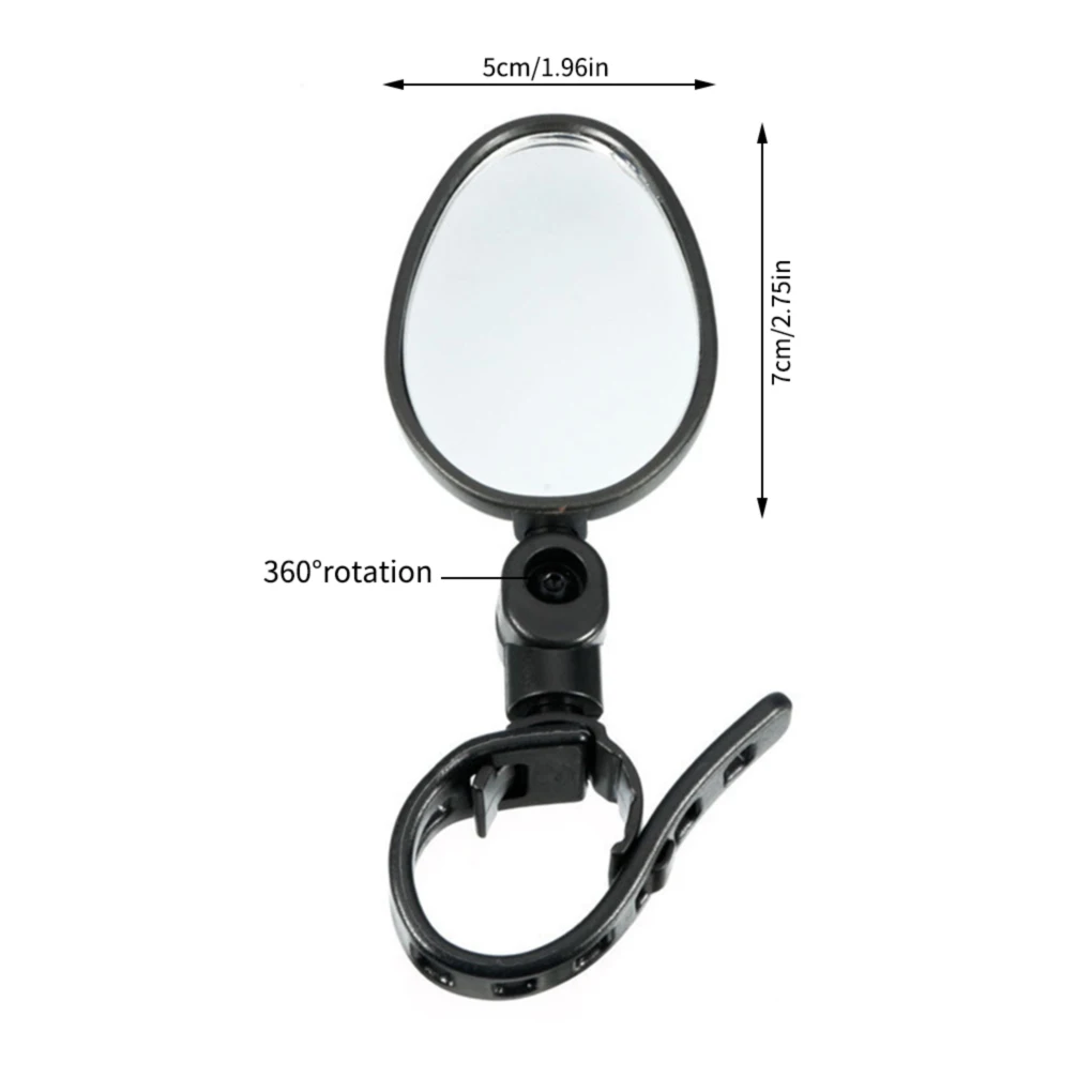 

Bike Mirror Cycling Supply Rearview Lens Left and Right Biking Accessory Workmanship Rear Mirrors Acrylic Mirror Face