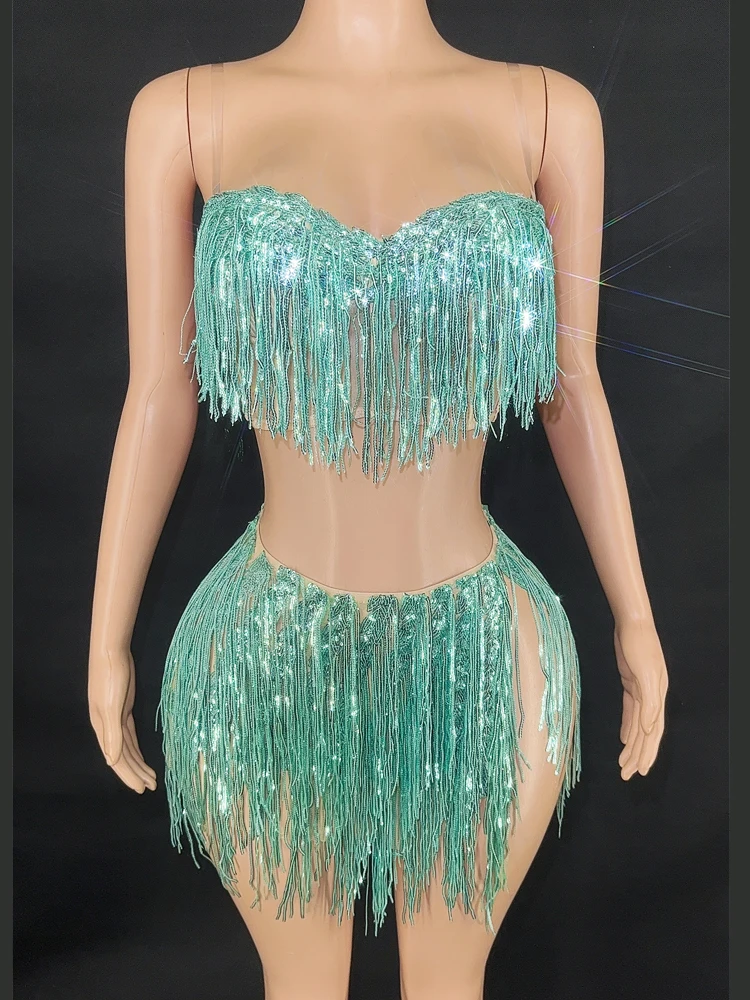 Женское платье с бахромой и блестками сексуальные платья на бретелях-спагетти