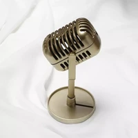 simulation props mic classic retro dynamic vocal microphone vintage style mic universal stand live performance studio recording