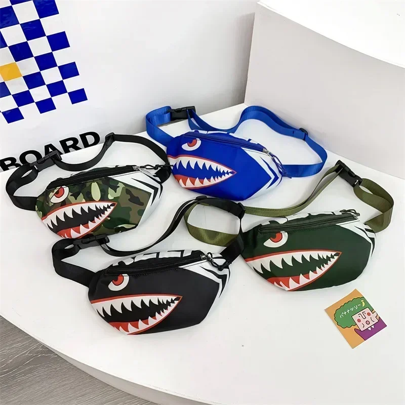 Детская Сумка Через Плечо С Изображением Акулы Модный Маленький Красный