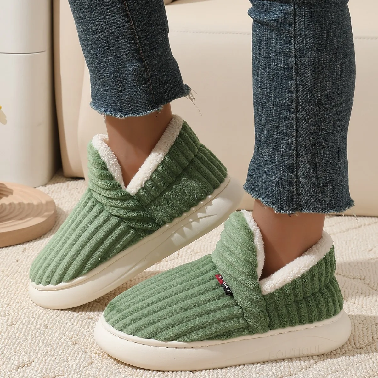 Shevalues зимняя мужская хлопковая обувь новинка 2024 уличные хлопковые ботинки на