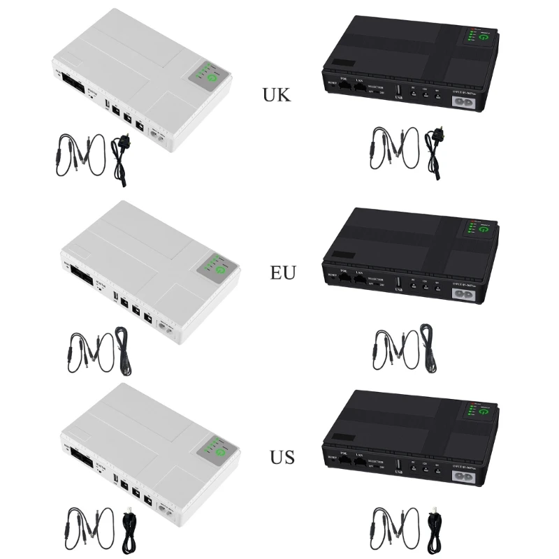 

UPS 5V 9V 12V 2A Uninterruptible Power Supply Backup with Power Cable Cord