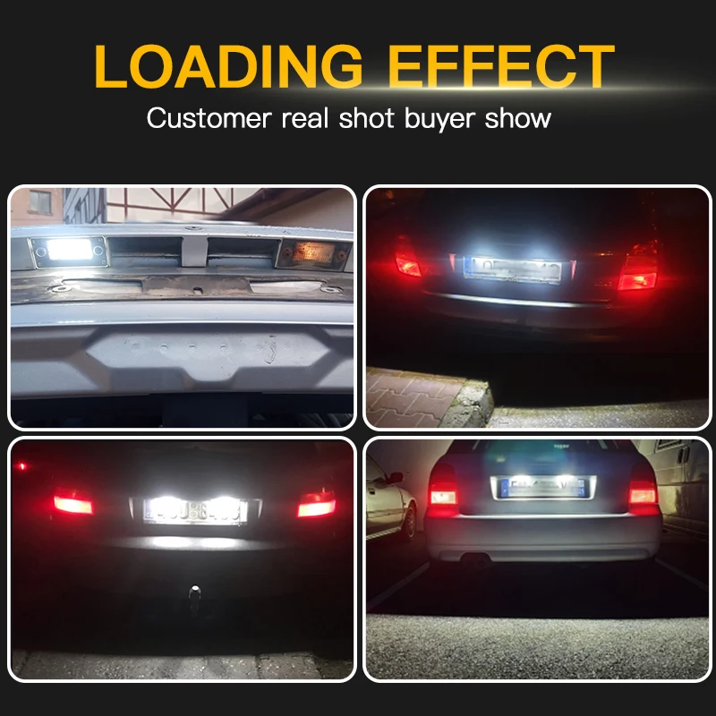2 шт. Бесплатная ошибка светодиодный задний фонарь номерного знака для A4 B5 S4 RS4 Avant