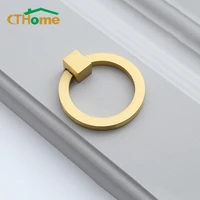 brass handle single hole gold solid drawer door knobs cupboard wardrobe dresser pulls furniture hardware cabinet copper handles