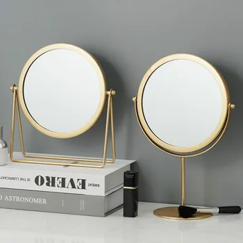 Metal Decorative Mirror Lady Desktop Makeup Mirror Crafts Dimensional Home Decor Accessories WJ021710 1