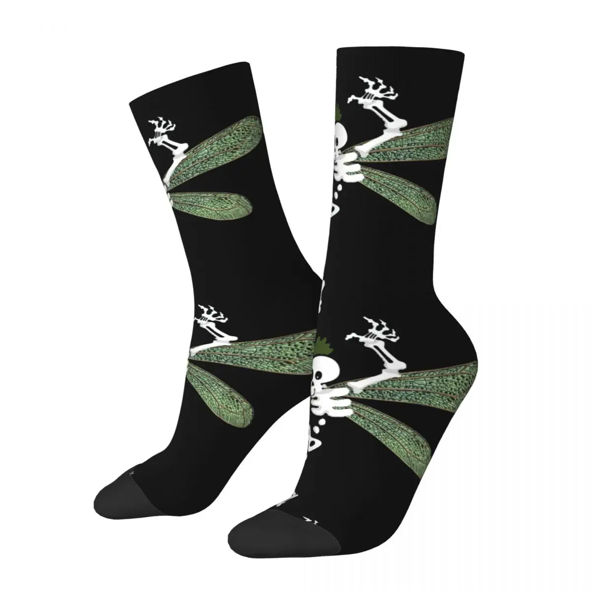 

Hip Hop Retro yMen's Socks Unisex Skeleton Fairy Grunge Fairycore Aesthetic Gothic Cottagecore Harajuku Printed Crew Sock