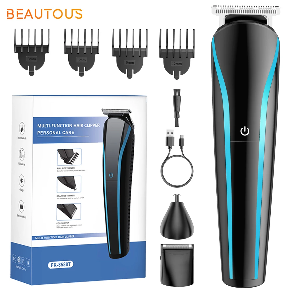

Beautous Hair Trimmer For Men Grooming Mustache Kit Electric Shaver Rechargeable Body Trimmers Cordless Beard Razor Clippers