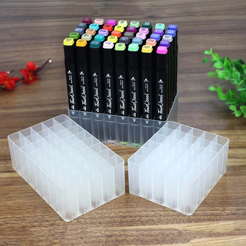 

Multi-functional Desk Organizer Marker Pen Organizer Box Marker Pen Holder Stand Makeup Organizer Stackable Pen Holder 서류보관함