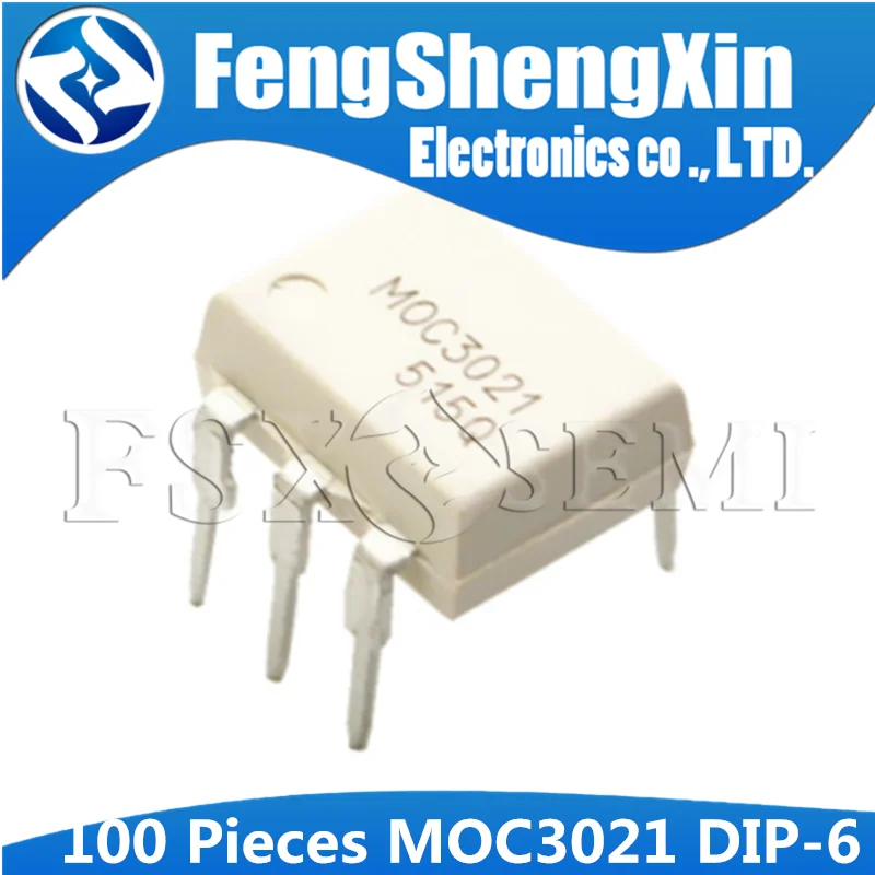 

100pcs/lot MOC3021 Optoisolator DIP6 DIP