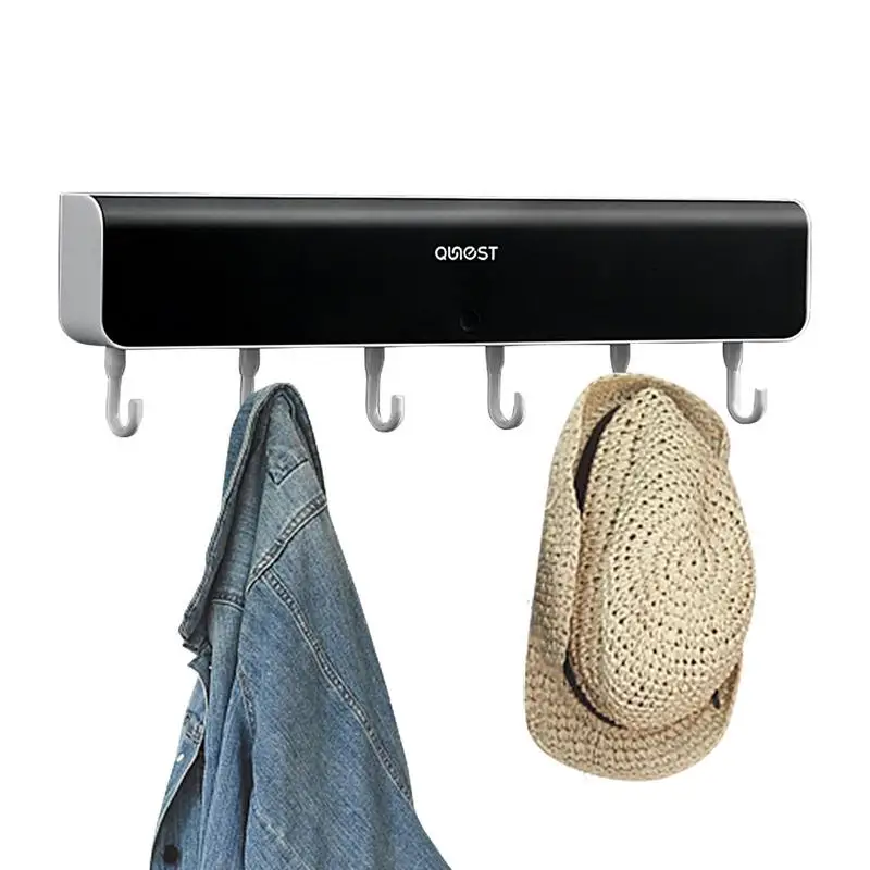 

Wall Hook Rack Multi-purpose Compartment Storage Organizer Drill-free Installation Household Storage Hook For Scarf Umbrella Hat