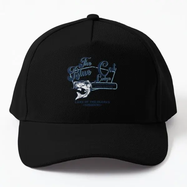 

The Blue Cat Lodge Baseball Cap Hat Black Casquette Fish Women Sun Hip Hop Solid Color Czapka Outdoor Casual Summer Printed