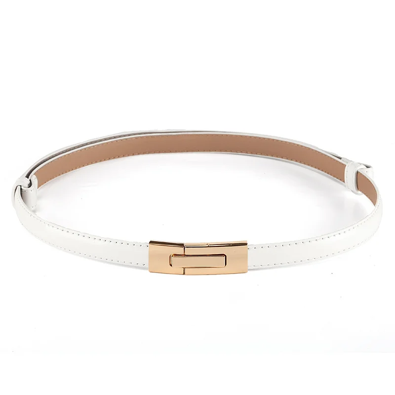 

Skirt Belt Women's Thin Fashion Decorative Dress Accessories Women's All-Matching Genuine Leather Small Belt Waist-Controlled