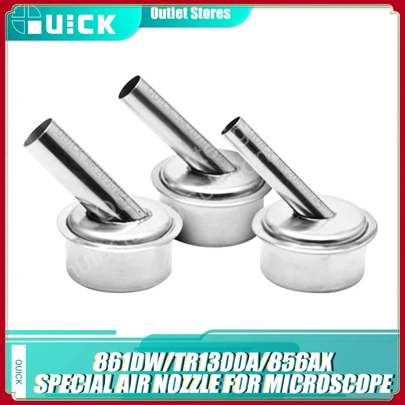 

QUICK Original Microscope NK2060W NK2070W NK2090W Curved Hot Air Gun Nozzle Dedicated For 861DW 1300A 858AK Nozzle 6mm 7mm 9mm