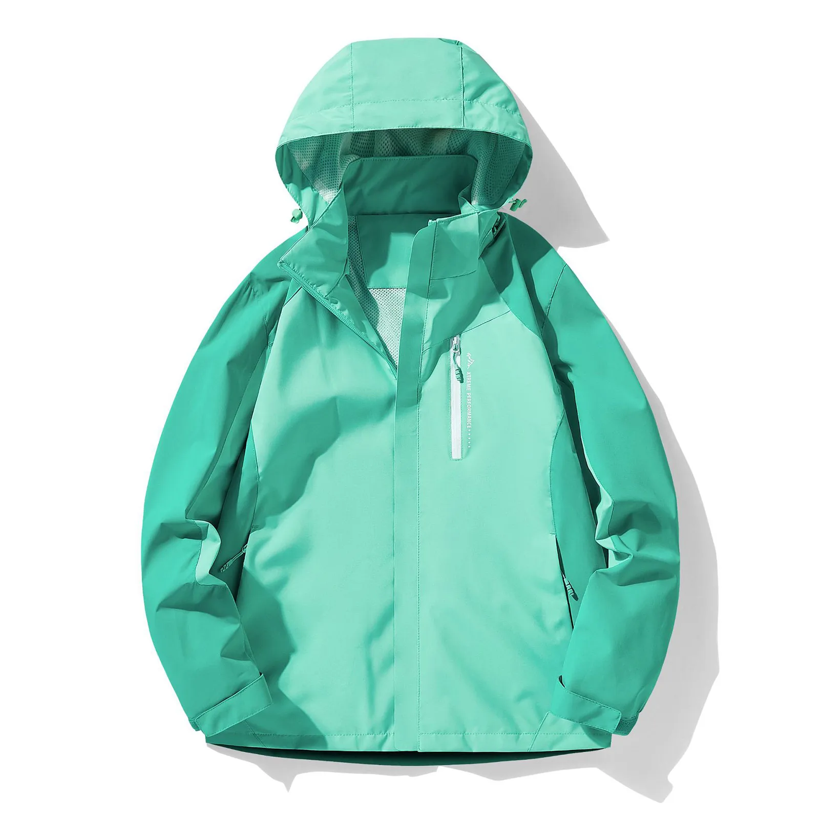 

Women's Rain Jacket Lightweight Waterproof Hooded Outdoor Raincoat with Pockets for Hiking Riding Cycling