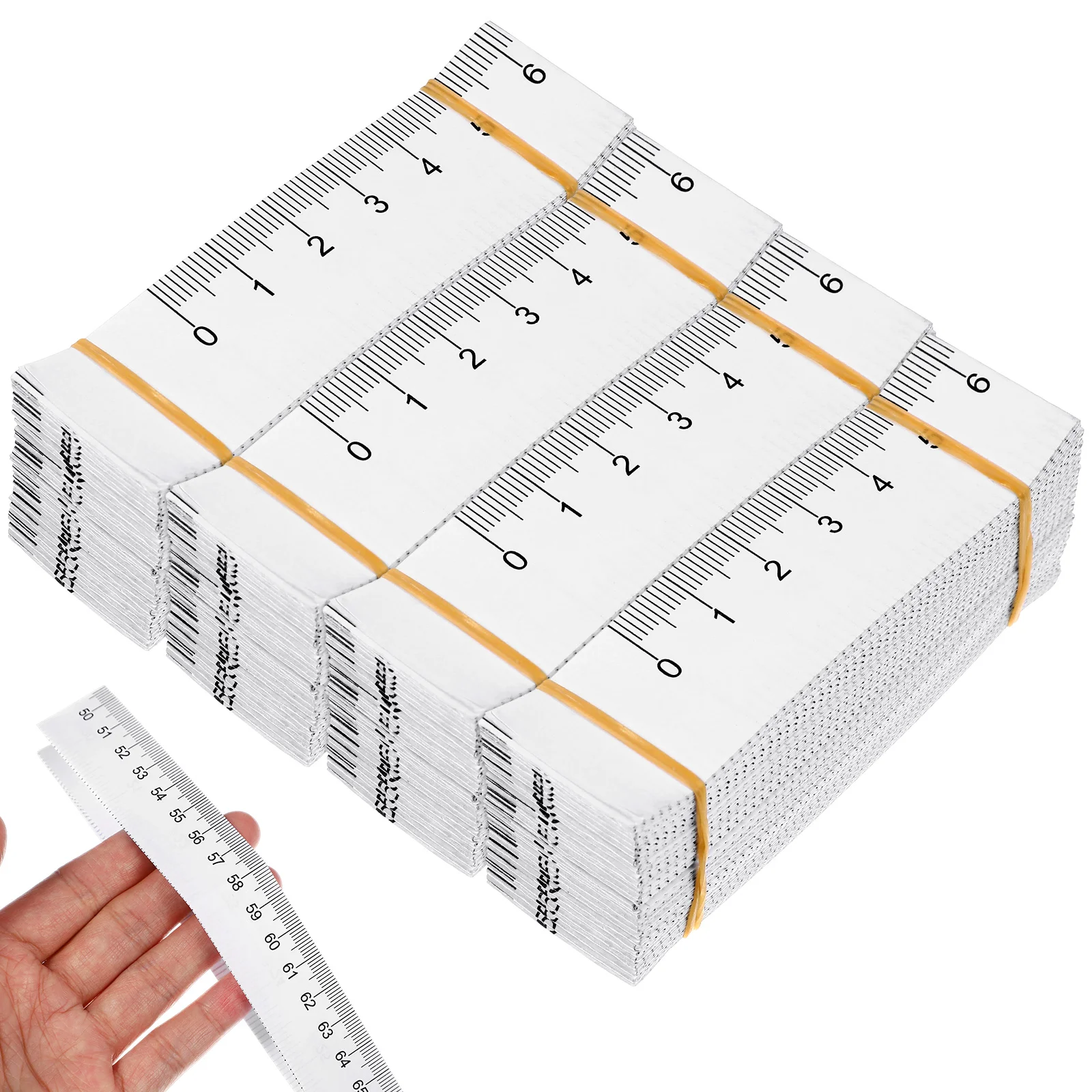 

100 Pcs Disposable Paper Tapes Measure Double-sided Wound Measuring Rulers for Medical Industry Garment Factories