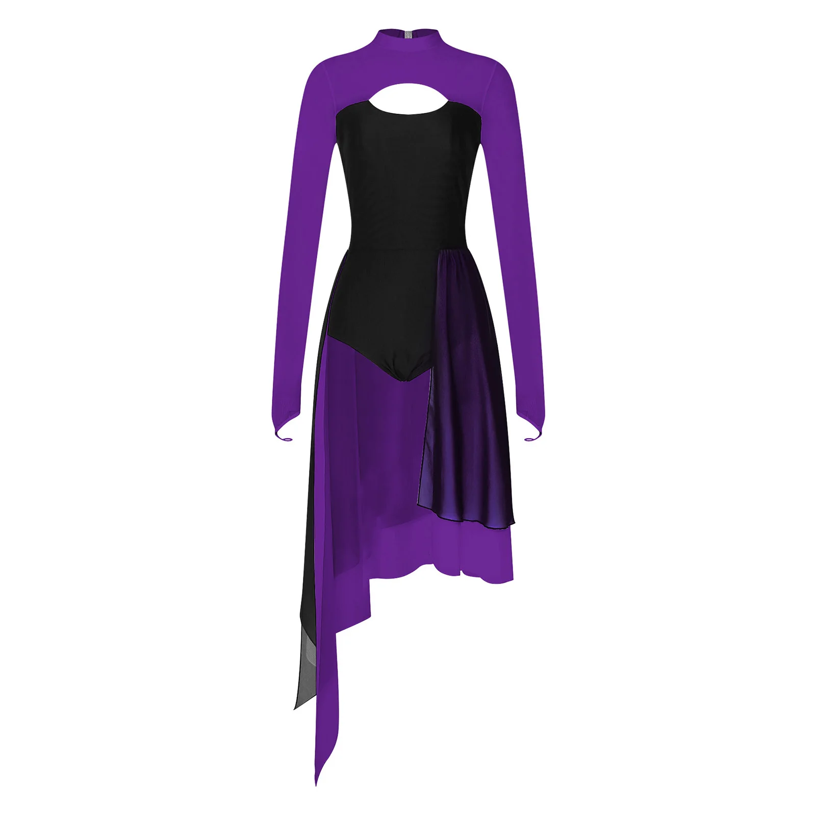 Женское современное лирическое танцевальное платье для фигурного катания