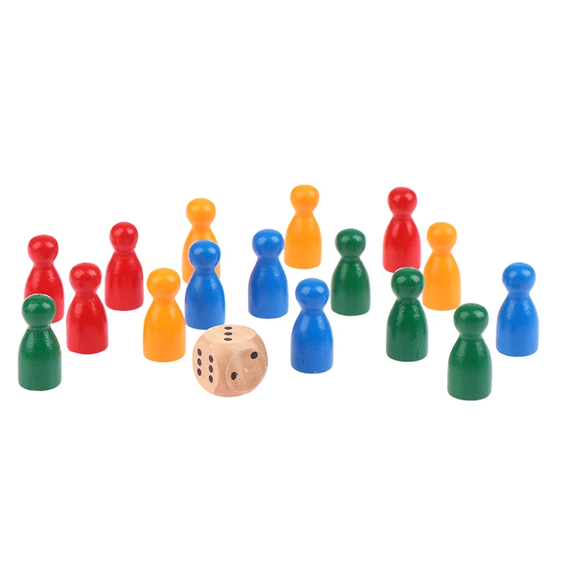 

16Pcs/Set Chess Pieces Board Game Accessories Wood Pawn/Chess Card Pieces For Board Game and Other Games Accessories