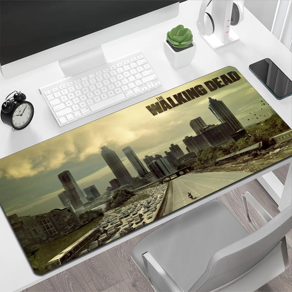Большой коврик для мыши Ходячие мертвецы игровой компьютерной большой