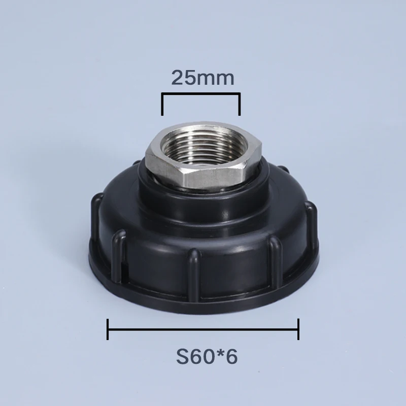 

IBC Water Tank 304 Stainless Steel Spout Fittings 60MM To 1'' Garden Hose Fittings High Quality Tank Adapter