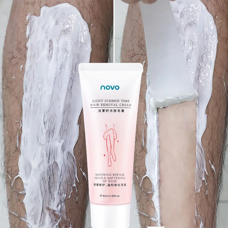 

NOVO Painless Hair Removal Cream Smoothing Skin Underarm Armpit Legs and Arms Men Women Universal Hair Removal Body Skin Care