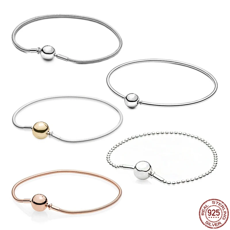 

Браслет из серебра 925 пробы, с круглой пряжкой