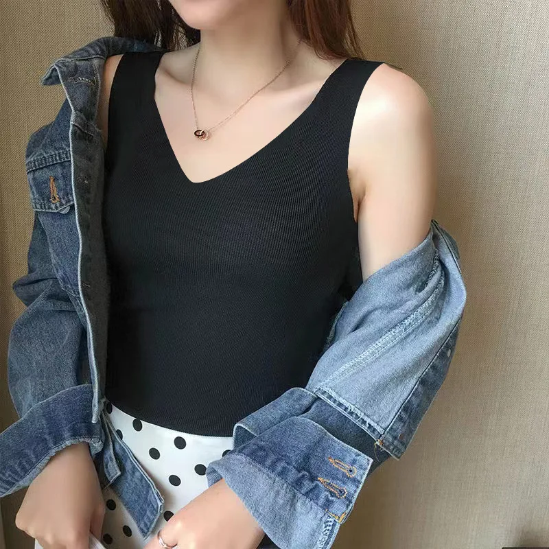 

2022 женские сексуальные укороченные топы, топ-труба, Женский Топ без рукавов, бесшовное Спортивное нижнее белье, футболка, укороченный топ, т...