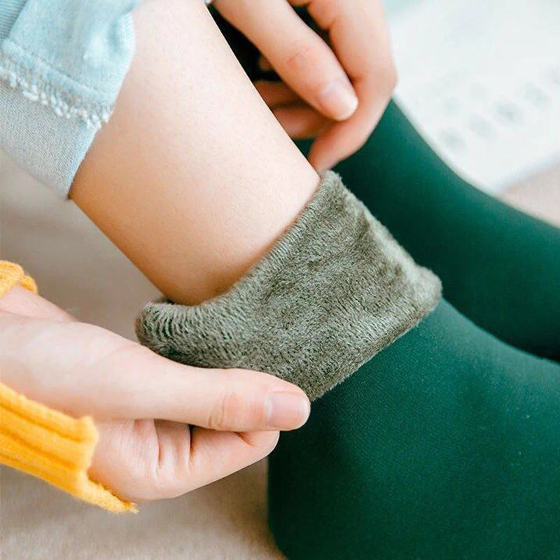 

Носки мужские, женские, теплые, кашемировые, бесшовное бархатное покрытие