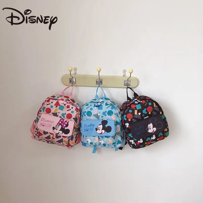 Disney 2023 New Trendy Children's Bag Cartoon Cute Messenger Bag Foreign Style Children's Backpack Kindergarten School Bag