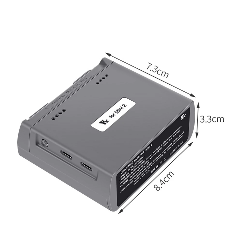 

For Mini 2/Mini SE Battery Charger Two-Way Charging Hub Drone Batteries USB Charger for DJI Mini 2/Mini SE Accessories,A