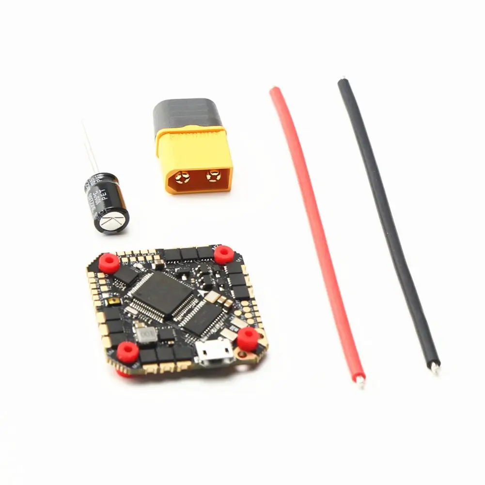 

F411 Hd Aio 45A Flight Control Esc Integrated Board Stm32f411ceu6 Mpu6000 2-6s Lipo For Rc Fpv Freestyle Racing Drones