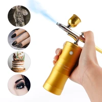0 4mm mini air compressor kit air brush paint spray gun airbrush for nail art tattoo craft cake nano fog mist sprayer skin care
