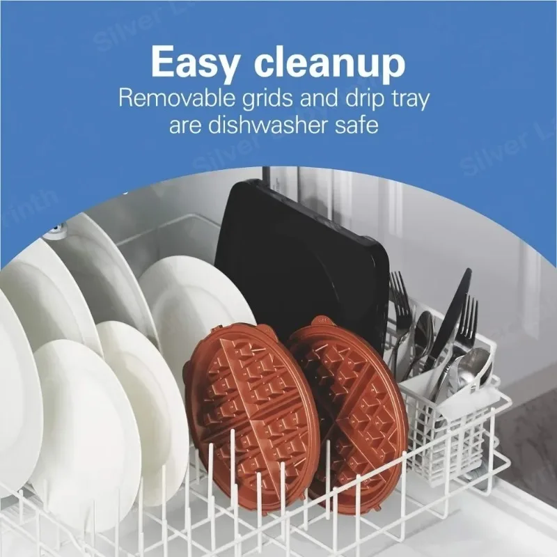 Бельгийская вафельница со съемными антипригарными пластинами одинарным