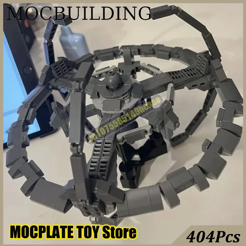 Фото Модель космического корабля, мост, MOC, строительные блоки, кирпичи, корпоративные DIY, строительные игрушки, подарок на день рождения, Рождество №2