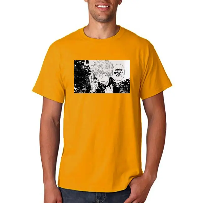 

2022 Japanese Anime Jujutsu Kaisen T Shirt Men Cool Summer Tops Yuji Itadori Cartoon Unisex T-shirt Graphic Tees Male SUNOWE
