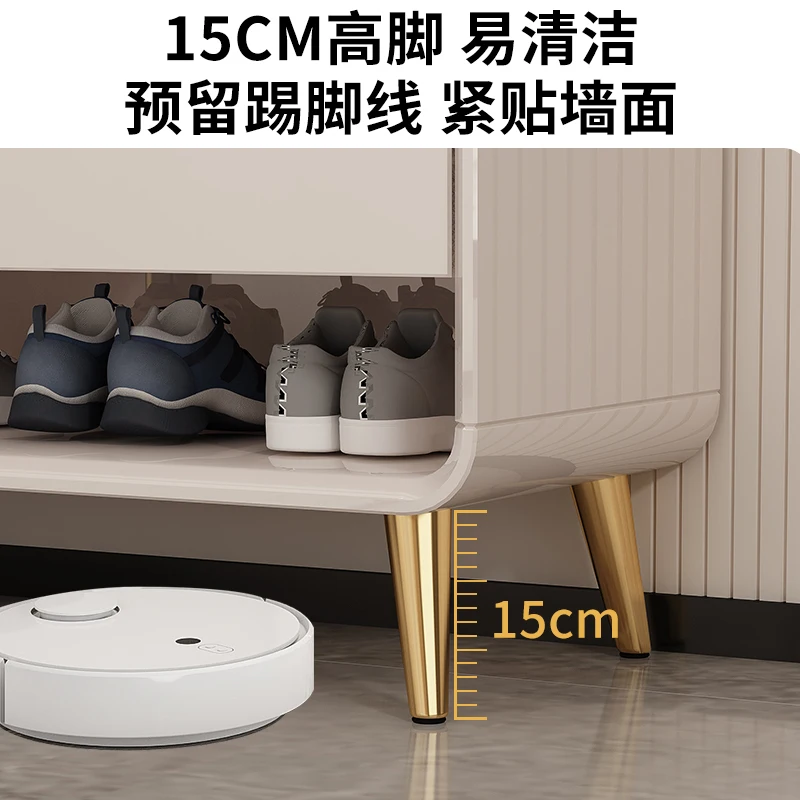 Легкий роскошный шкаф для обуви табурет бытовая дверь новый на крыльце 2024