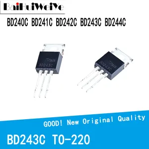 10PCS/LOT BD241C BD242C BD243C BD244C BD240C Power Crystal Transistor TO-220 New Good Quality Chipset