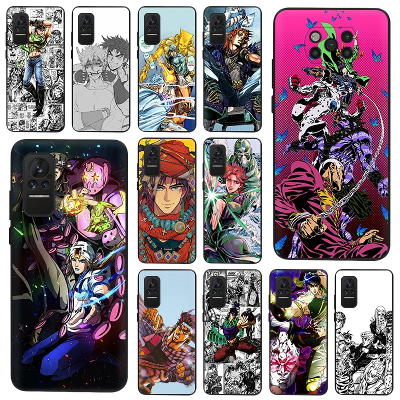 

JOJO's Joseph Joestar Phone Case For Xiaomi Poco X3 Pro M3 5G Mi Civi X3 NFC F3 GT F1 9 8 A2 Lite CC9 9T Redmi10 Black TPU Cover