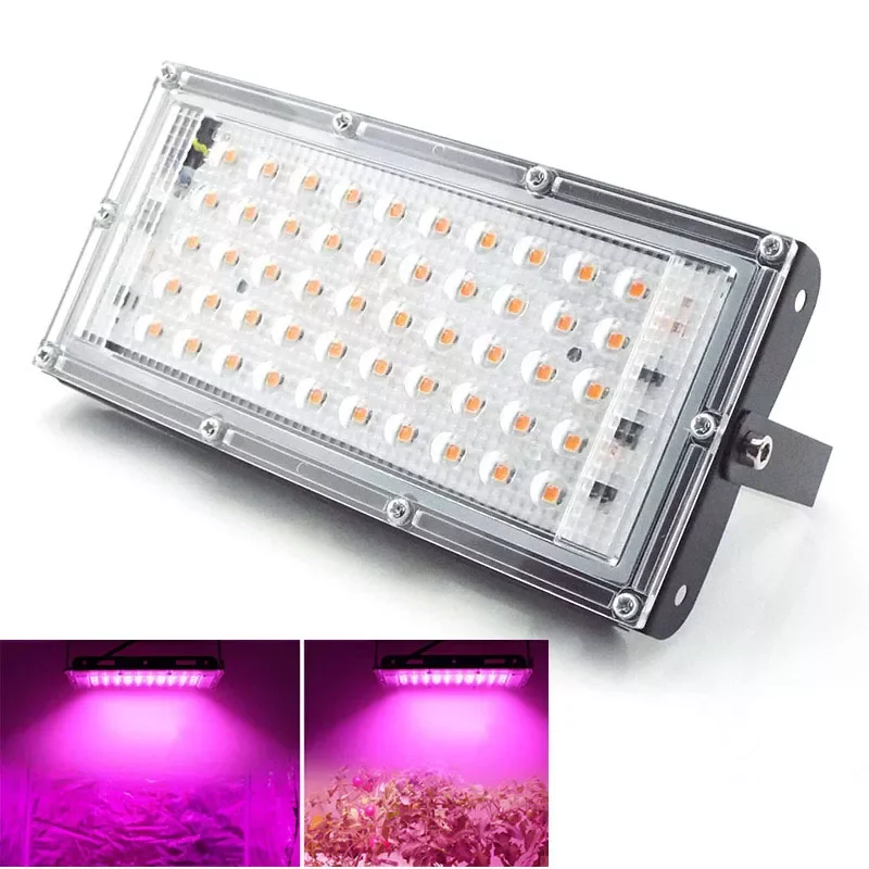 

50W Full Spectrum LED plant flower Grow Light AC 220V Phyto Lamp indoor Greenhouse growtent box Hydro seed Growth Lighting C1
