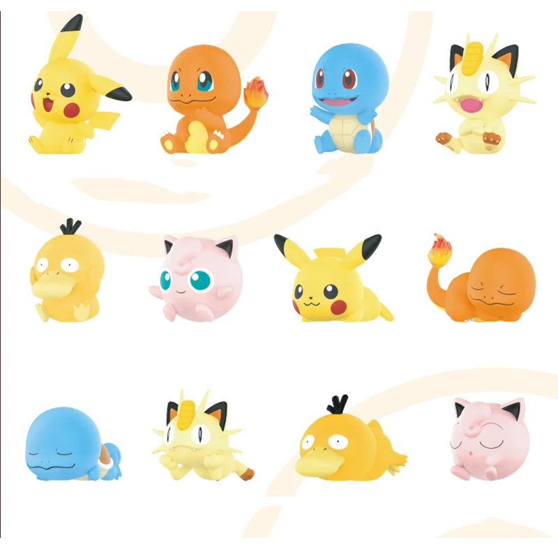 

Покемон серия Сидя кукла Пикачу Eevee чармандер Сквиртл психоут экшн-фигурка собирать настольное украшение