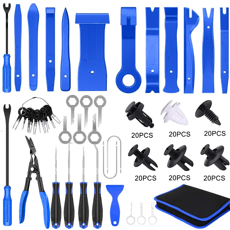 

Car Trim Removal Tool Complete Tools Kit Automotive Workshop Mechanical Auto DVD Panel Interior Disassembly Modification Supplie